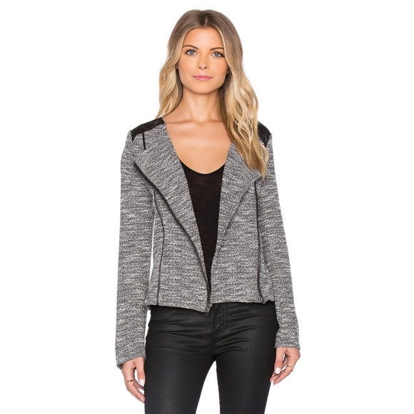 REVOLVE Michael Stars Long Sleeve Moto Jacket - Picture 1 of 8